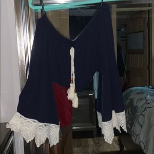 Navy blue blouse